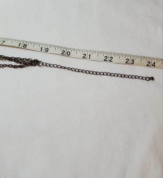 Red 3 Strand Beaded Layered Statement Necklace With Rhinestones 80s Vintage - Picture 9 of 9